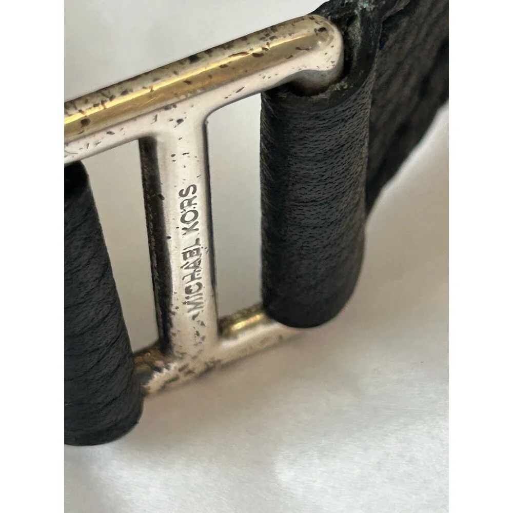Black Belt with Silver Buckles